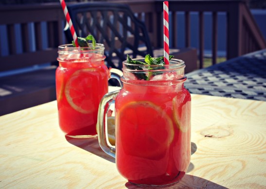 watermelon and cucumber water