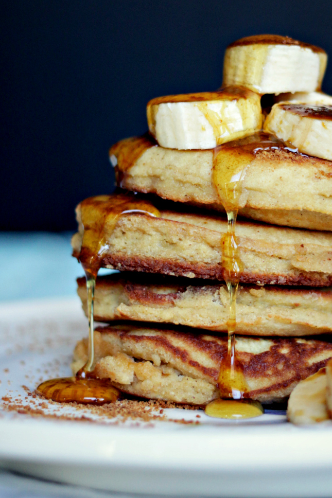 Coconut flour banana pancakes