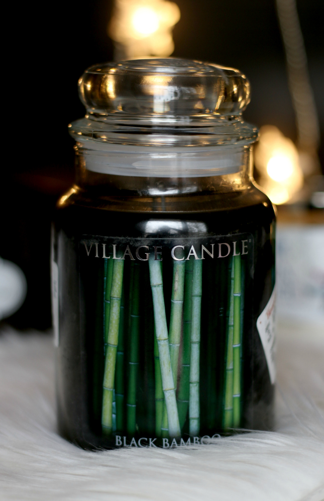 black bamboo candle