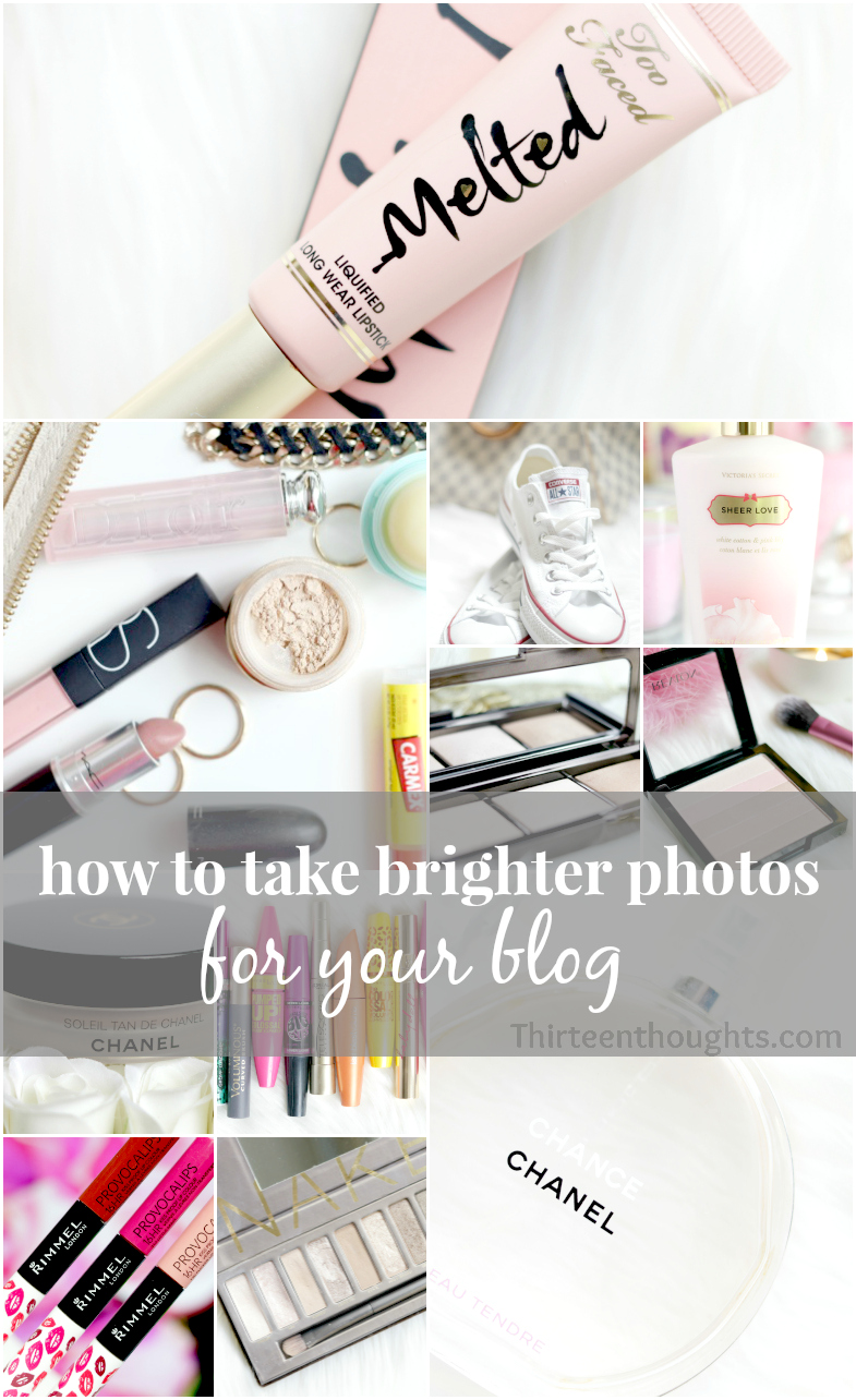 How to take bright photos for your blog.