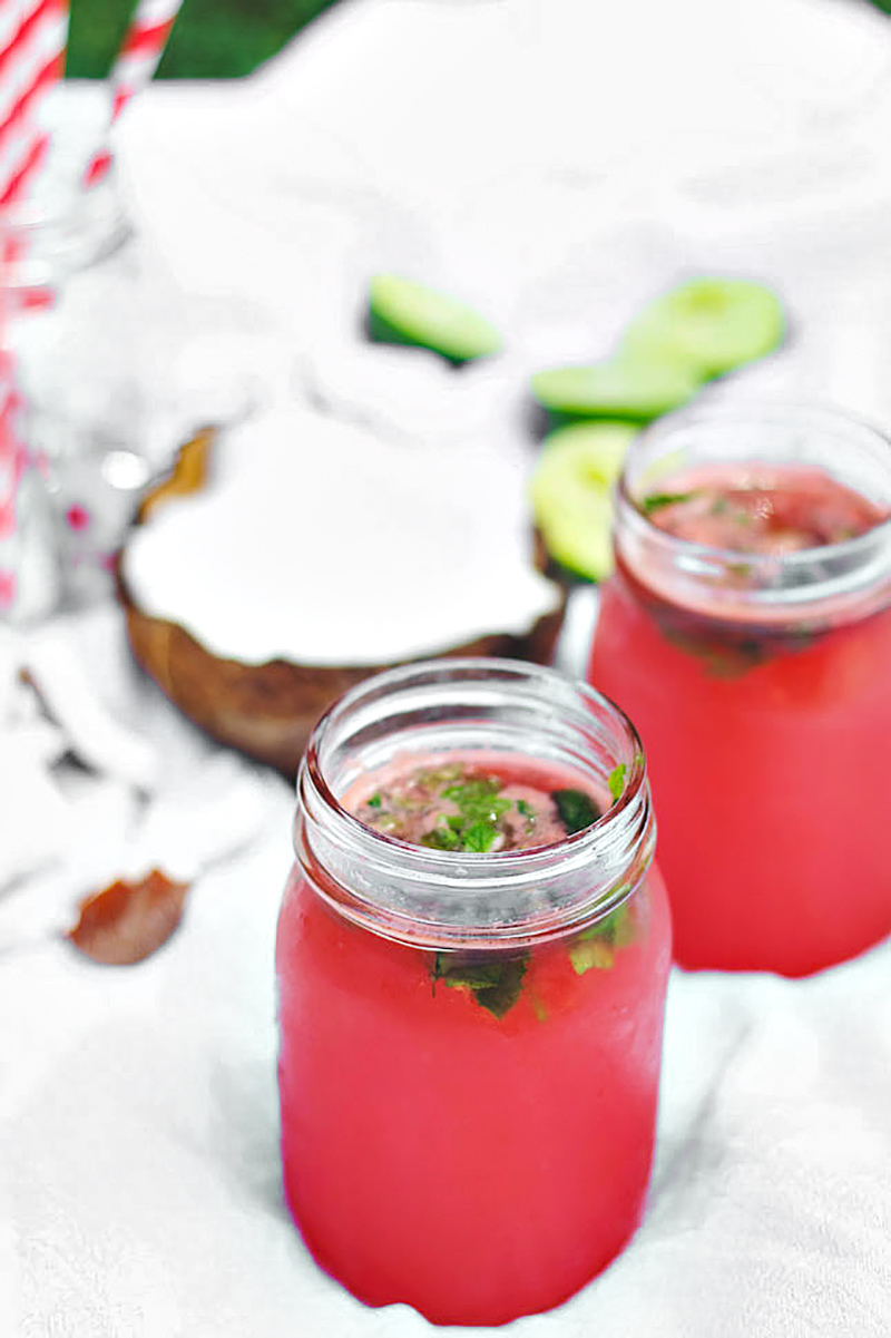 Watermelon Lime Coconut Refresher 