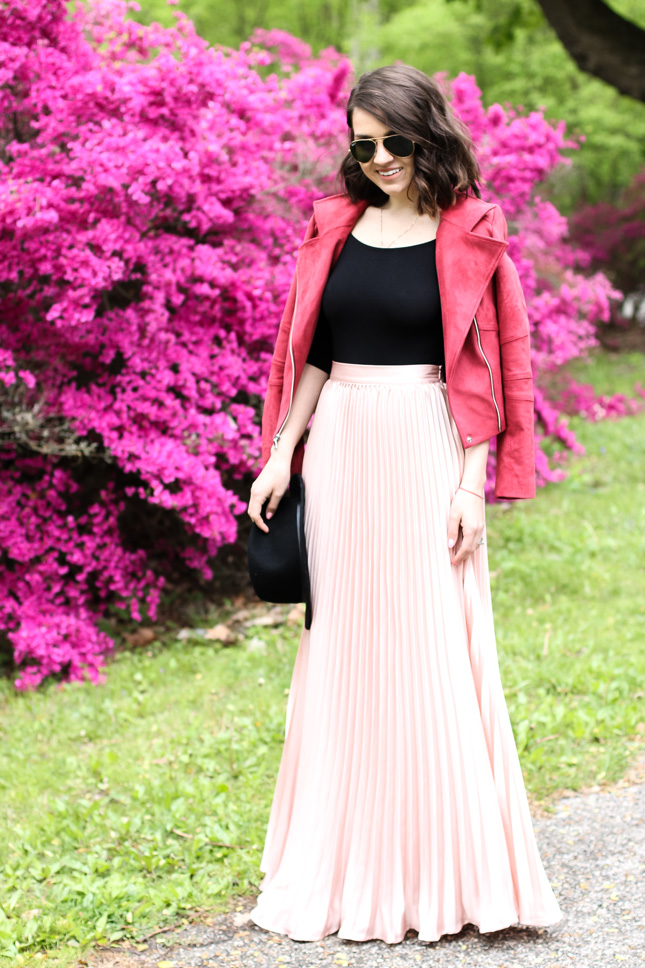 romwe-maxi-pink-skirt