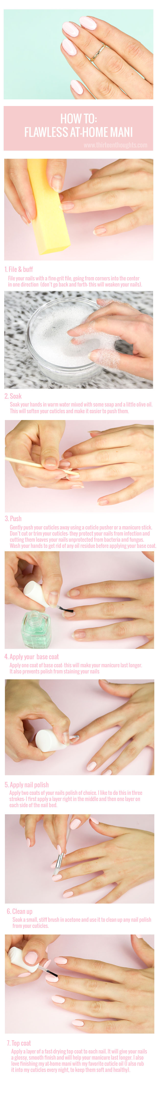 how to at home manicure