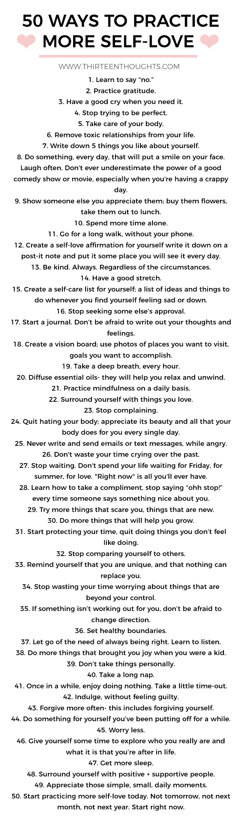 ways to practice selflove