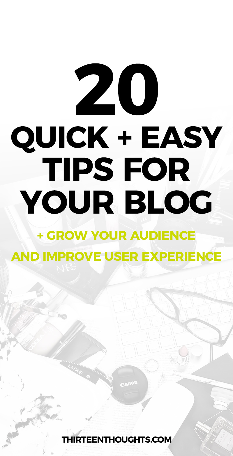 Quick and Easy Blogging Tips