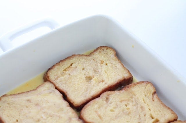 french toast in baking dish