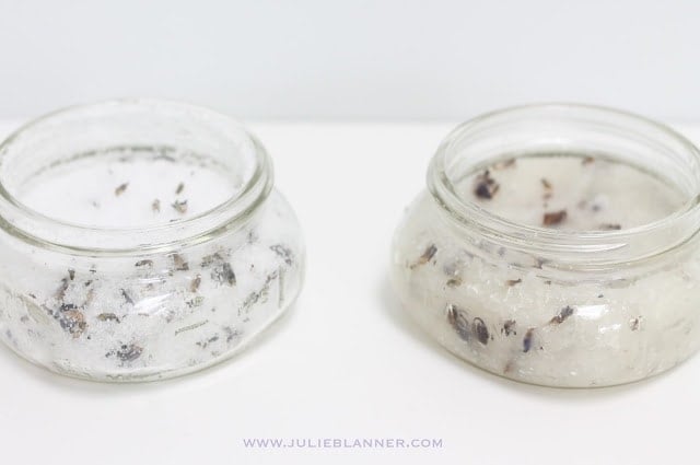 Two jars of body scrub