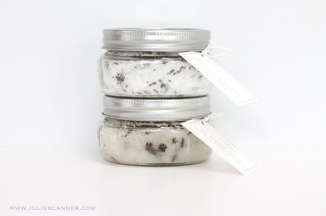 Two jars of body scrub