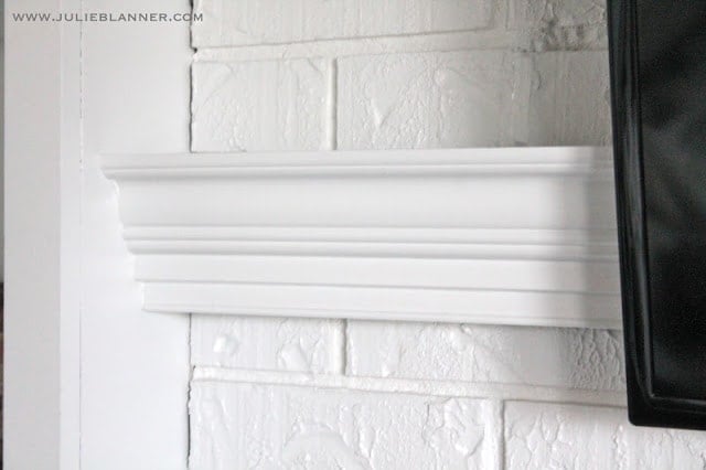 Painted white brick