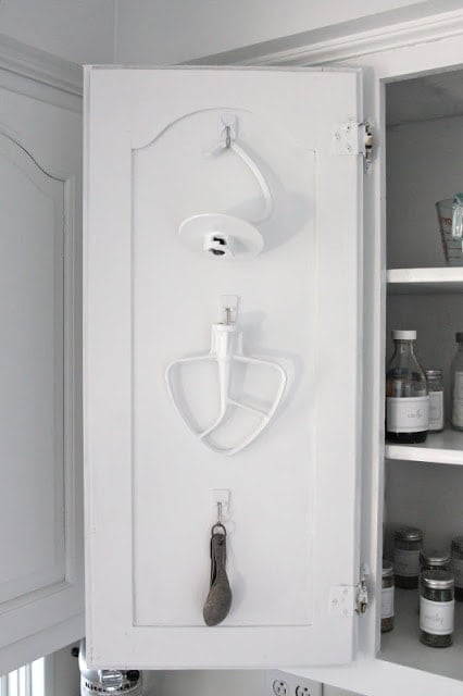 command hooks for spice cabinet and baking pantry