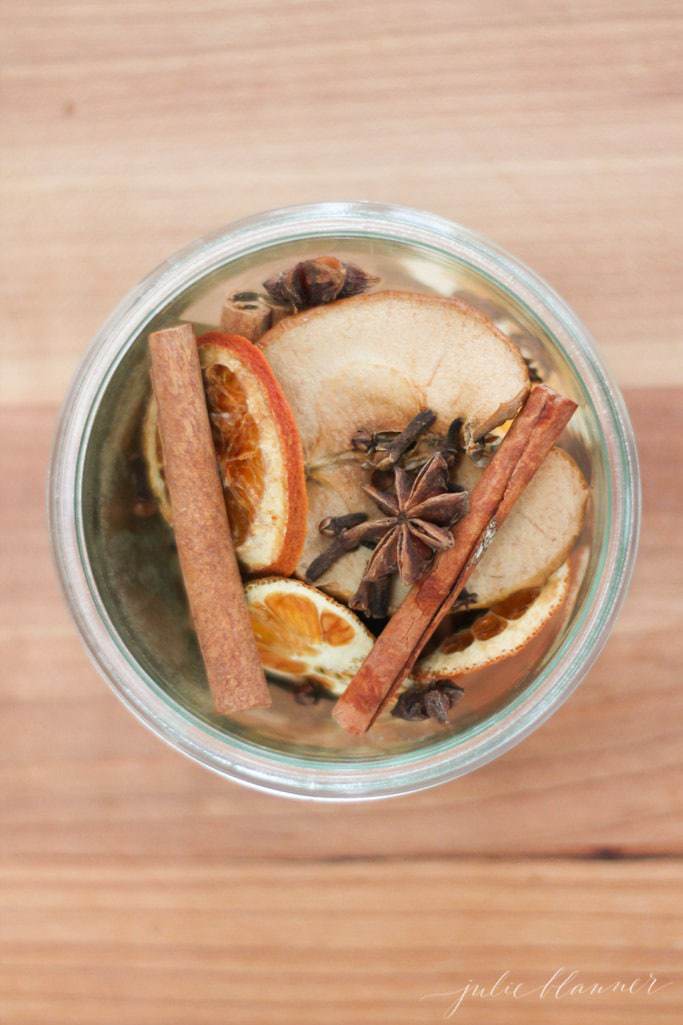 easy potpourri recipe in glass jar