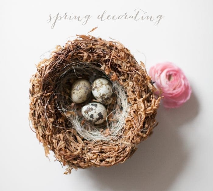 Easy & beautiful ways to integrate Spring into your home | Spring Decorating Ideas via lifestylegleam.com