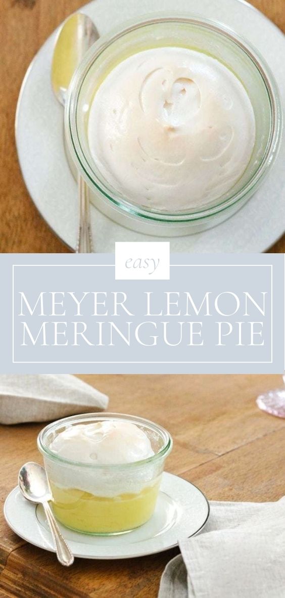 Meyer Lemon Meringue Pies in a jar | Get the recipe & details at lifestylegleam.com