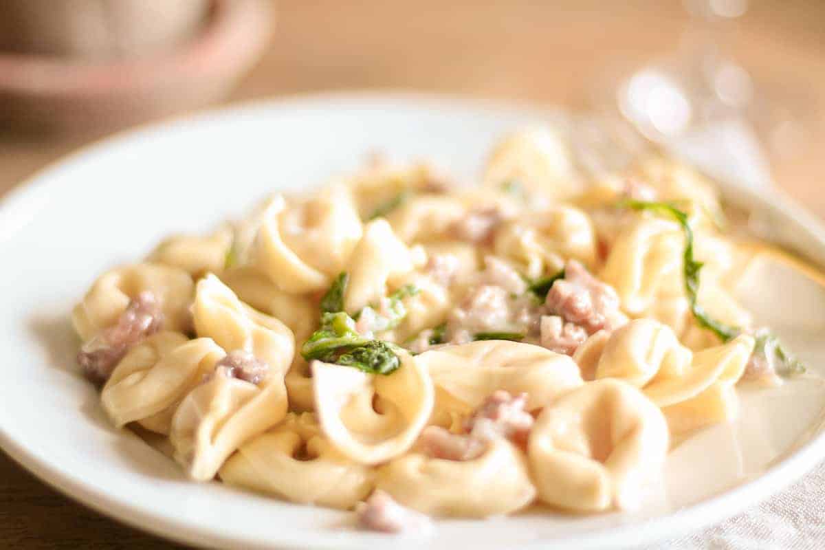 tortellacci on a plate