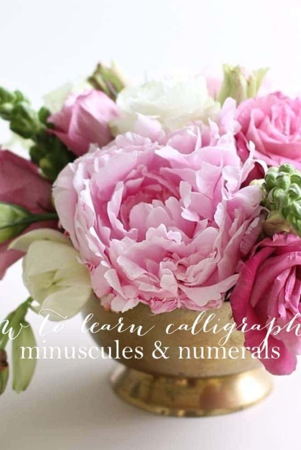Learning Calligraphy Minuscules & Numerals