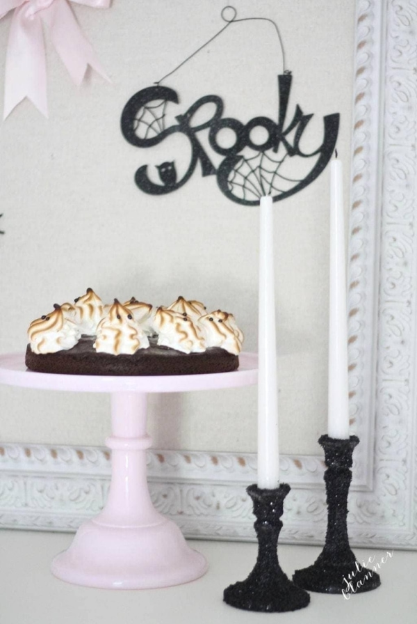 Spook-tacular Halloween Dessert - Hot Cocoa Ghost Cake recipe