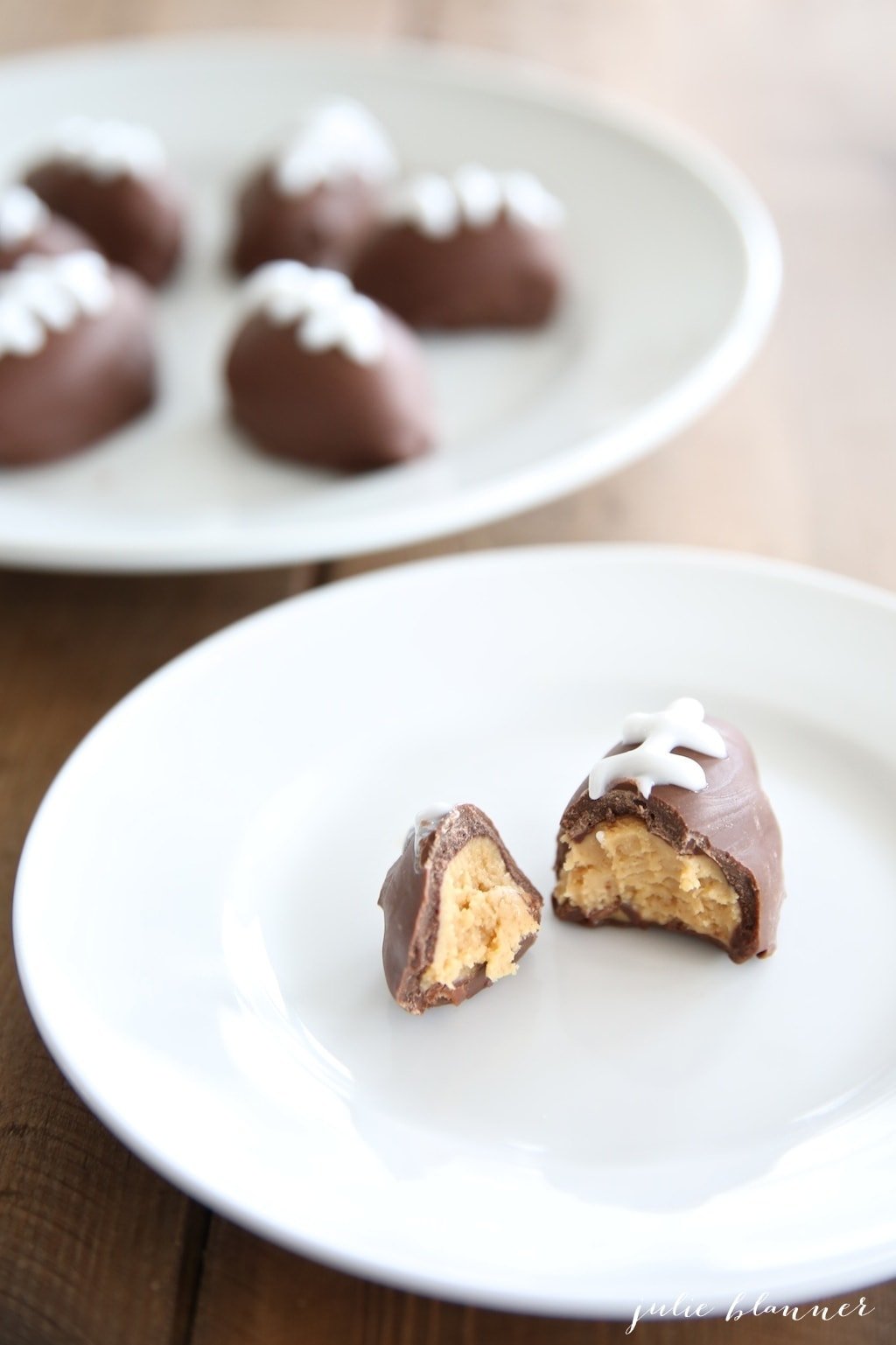 Game day dessert - football shaped truffles!