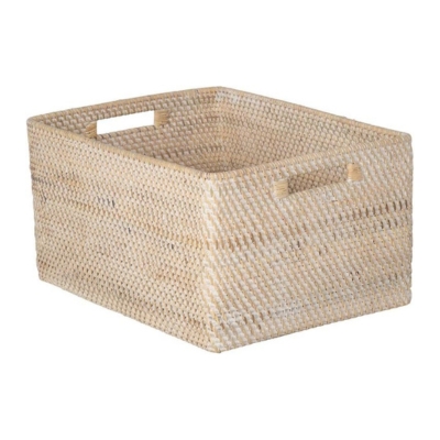 a rattan basket