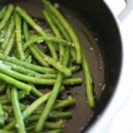 Easy green beans in shallot butter sauce