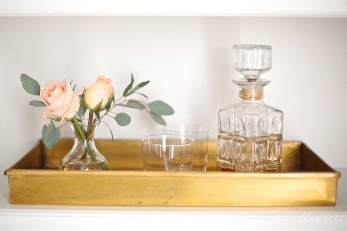 Lifestyle blogger Lifestyle Gleam finds beautiful ways to blend organization into home decor