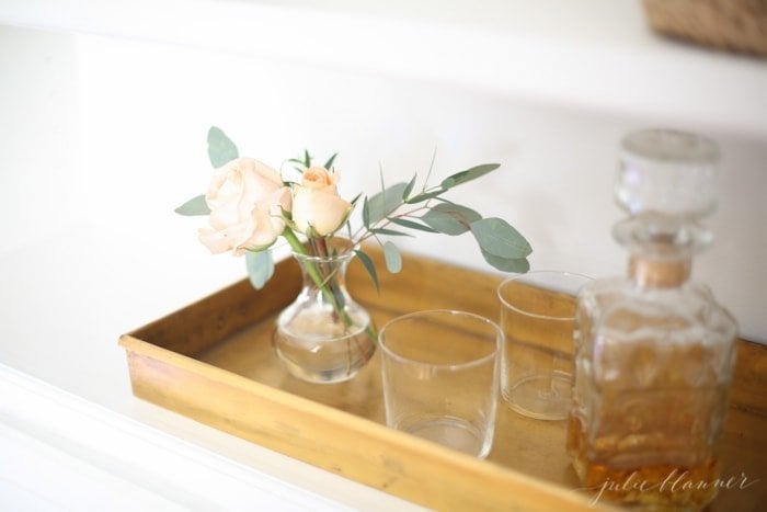 Lifestyle blogger Lifestyle Gleam finds beautiful ways to blend organization into home decor