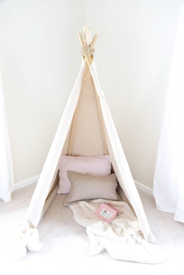 teepee with a drop cloth