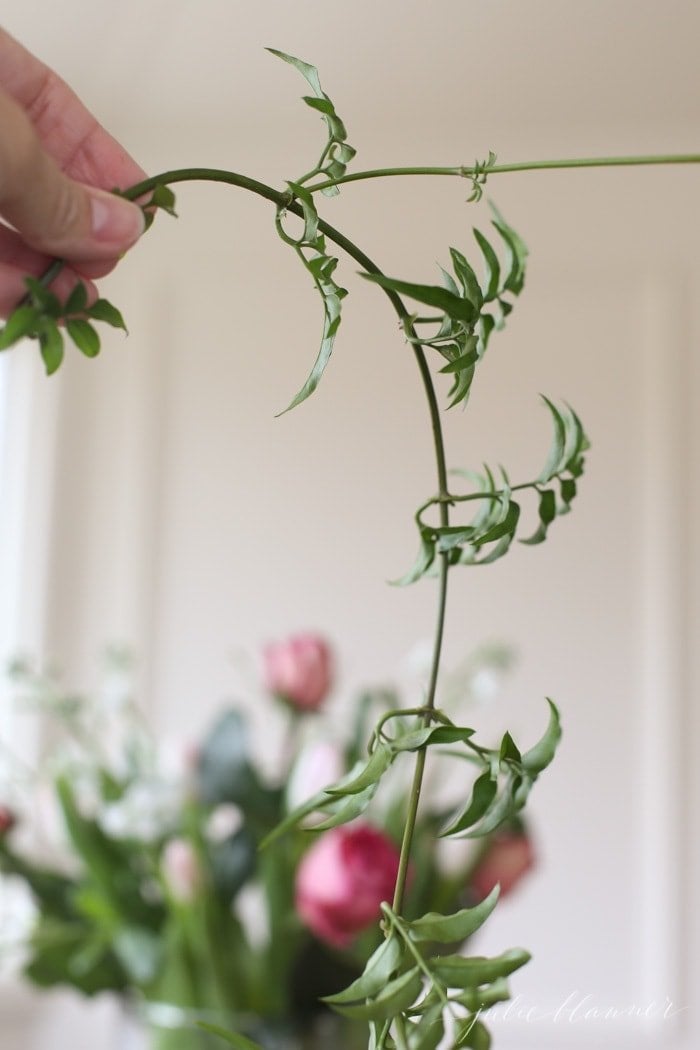 how to arrange grocery store flowers for Valentine's Day