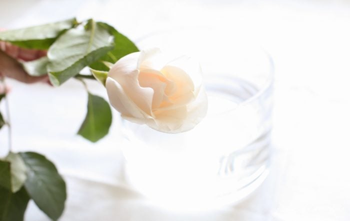 gorgeous blush centerpiece with peonies, roses and herbs for beginners 