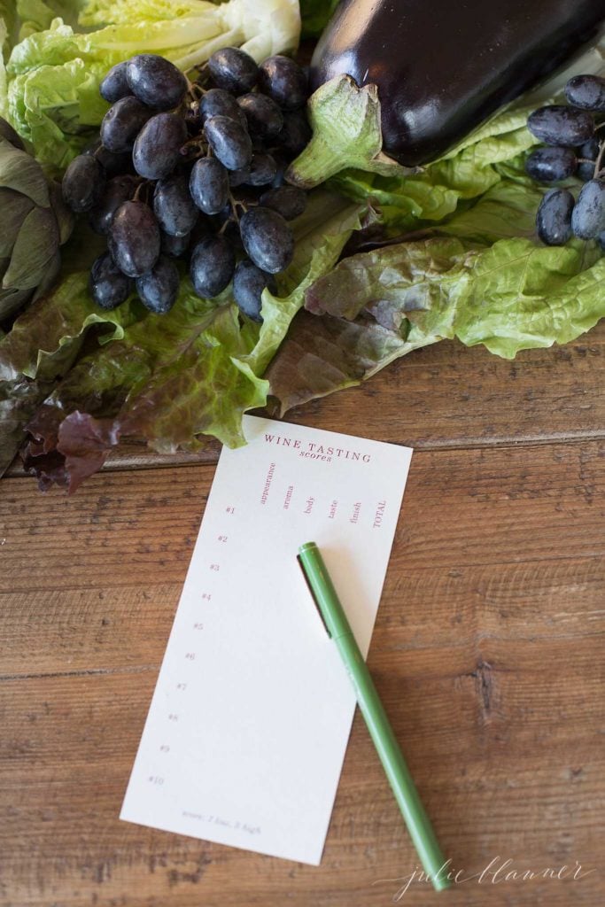 free printable wine tasting cards