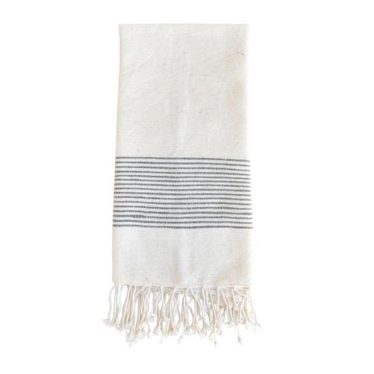 stripe hand towel