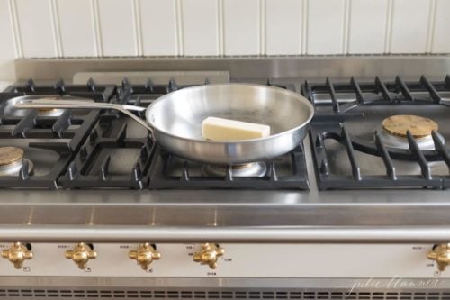 how to brown butter in a saute pan on stove top