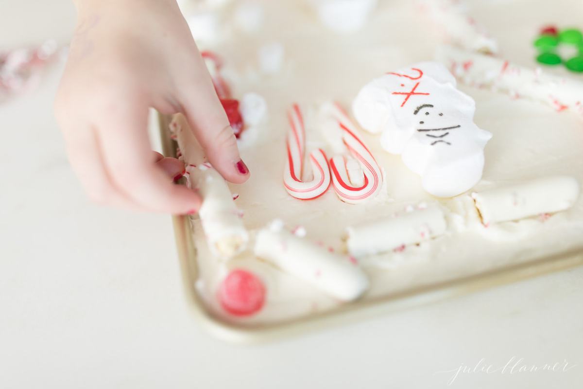 candy house cake