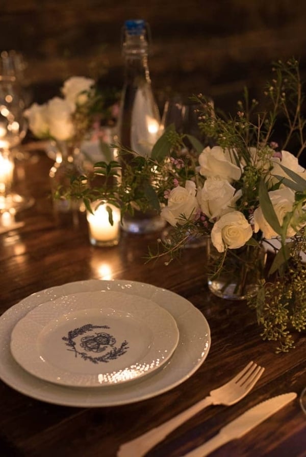 monogrammed china