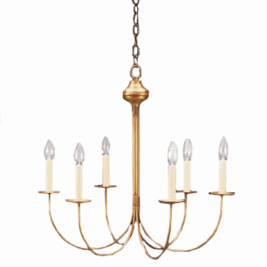 brass chandelier