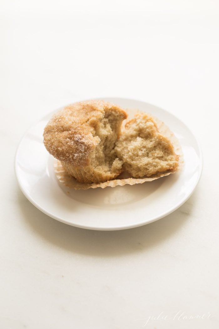 donut muffins on a plate