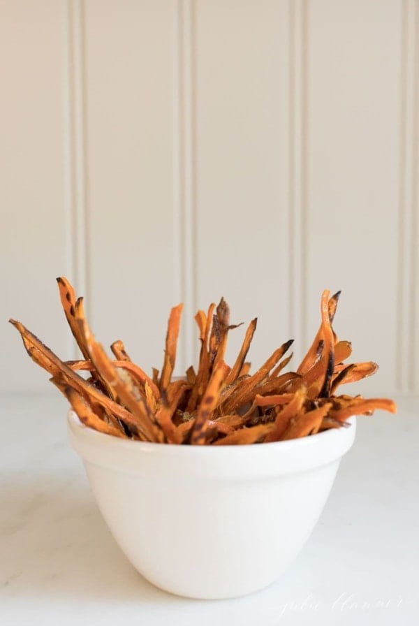 healthy sweet potato fries in a bowl