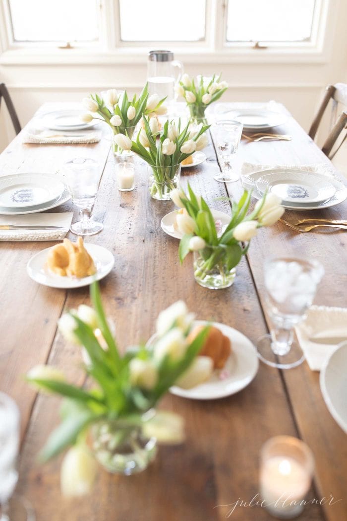 how to set a spring table