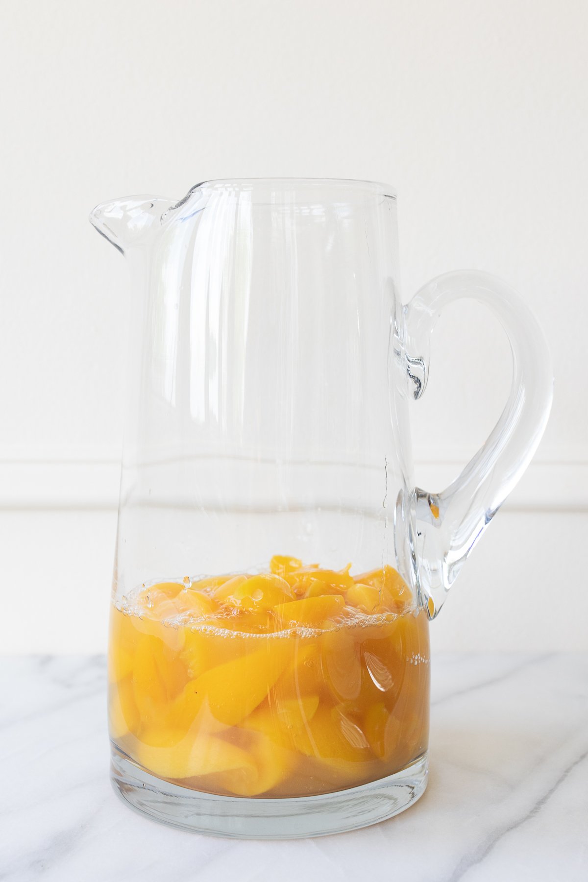 A pitcher of Moscato sangria