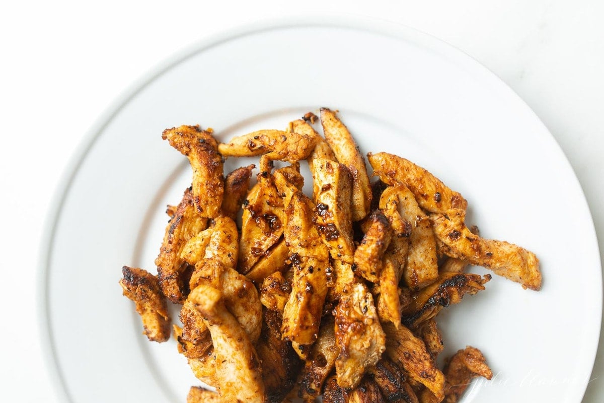 cajun spiced chicken on a plate