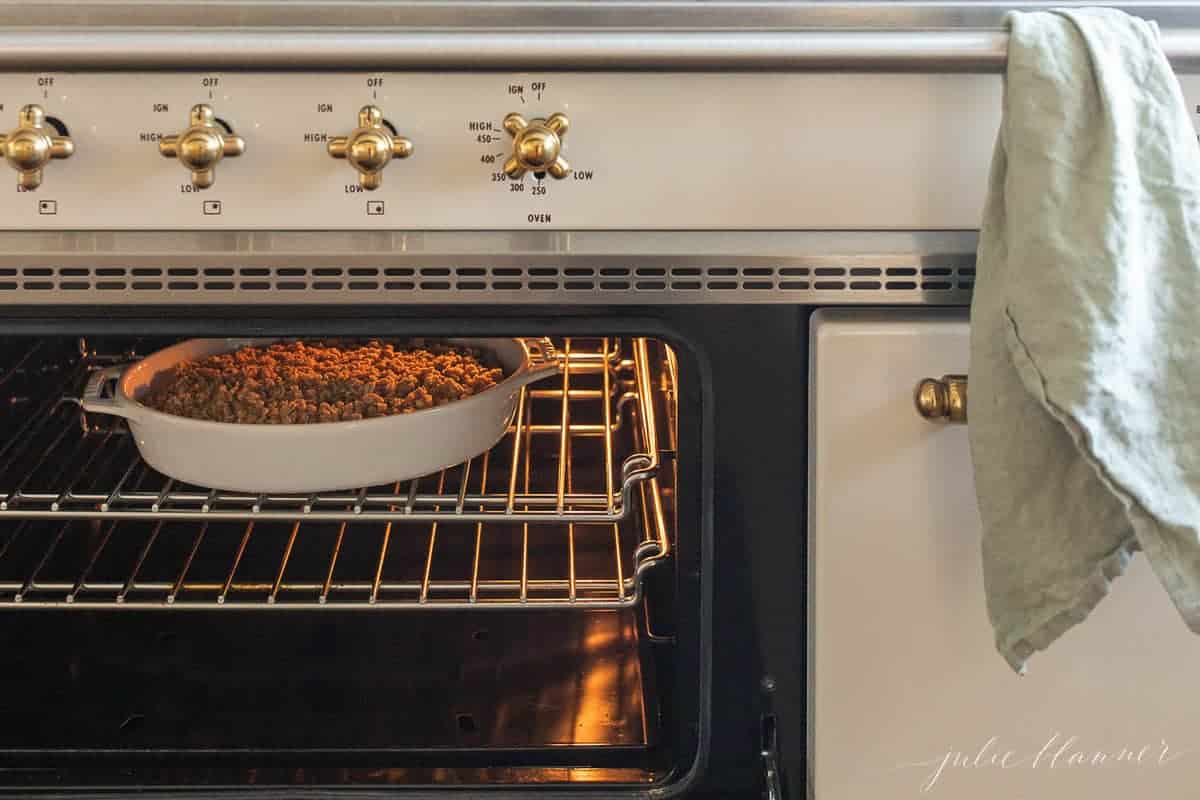 apple crisp in oven