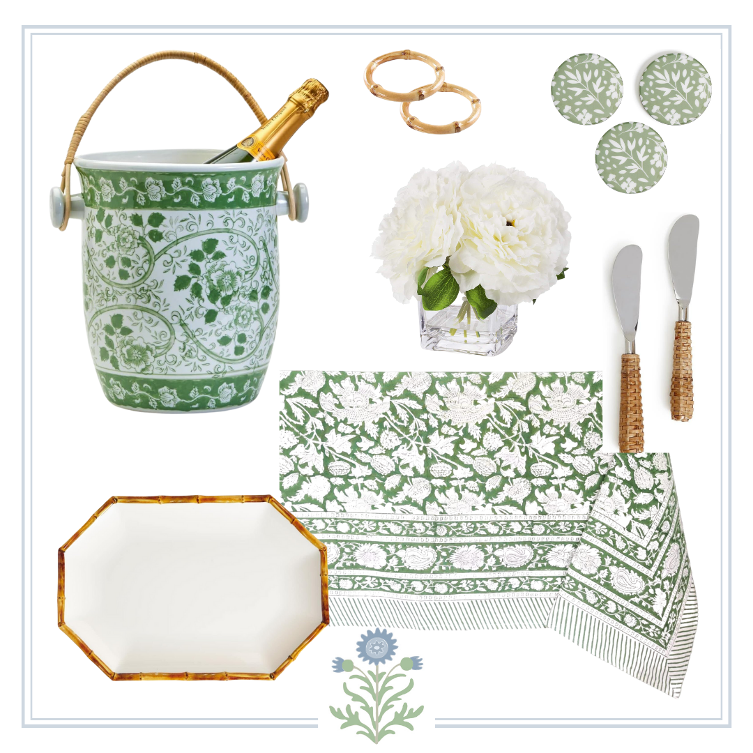 A graphic image with a variety of curated Amazon products for thoughtful hostess gifts. 