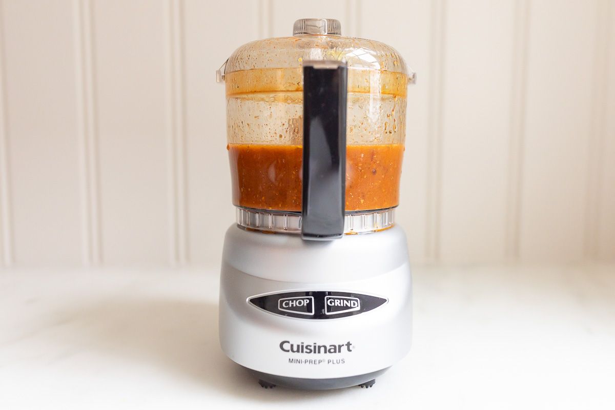 carne asada marinade in a food processor