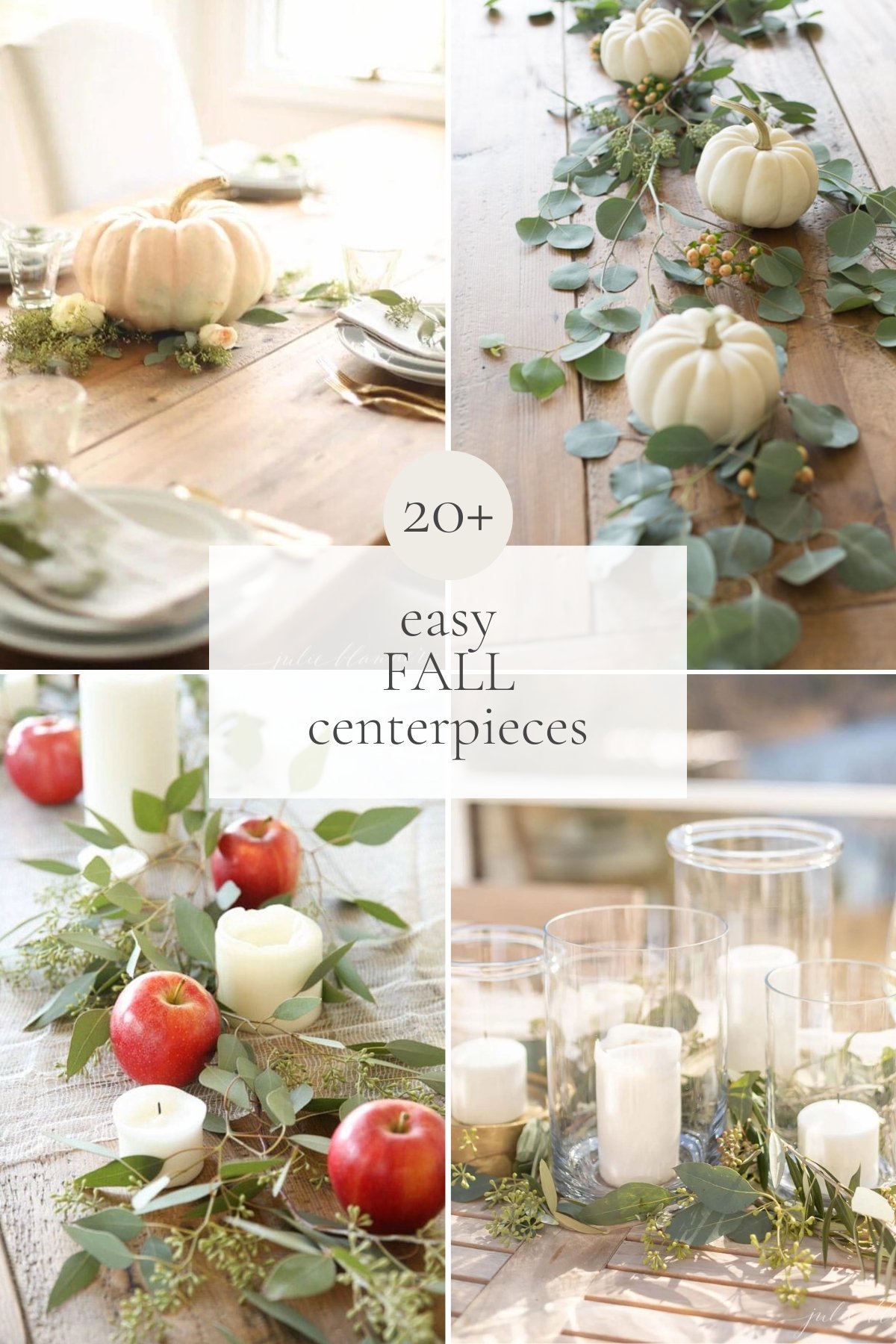 Explore 20+ effortless fall centerpieces for your autumn decorating.