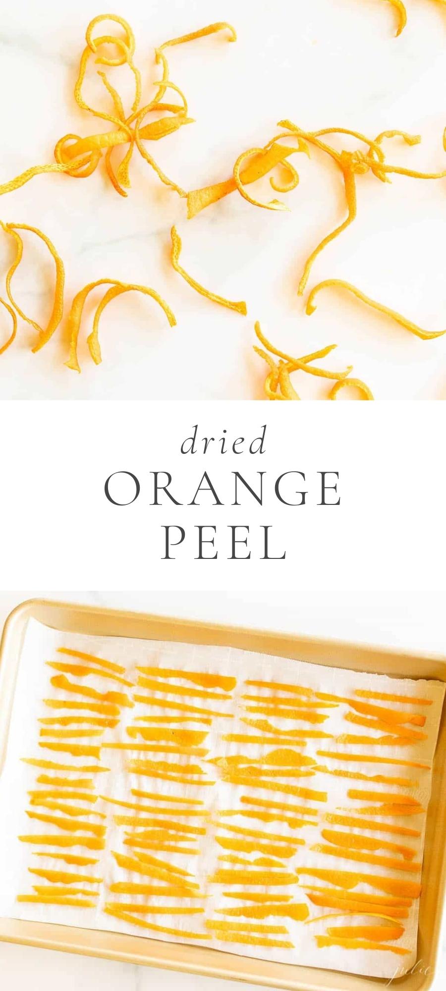 dried orange peel