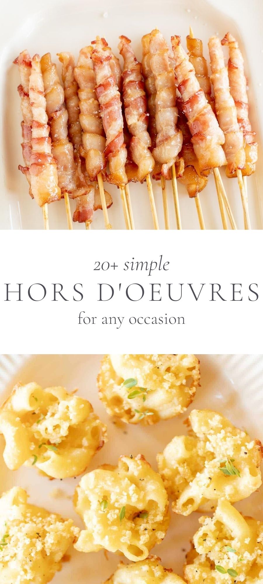 collage of hors d'oeuvres