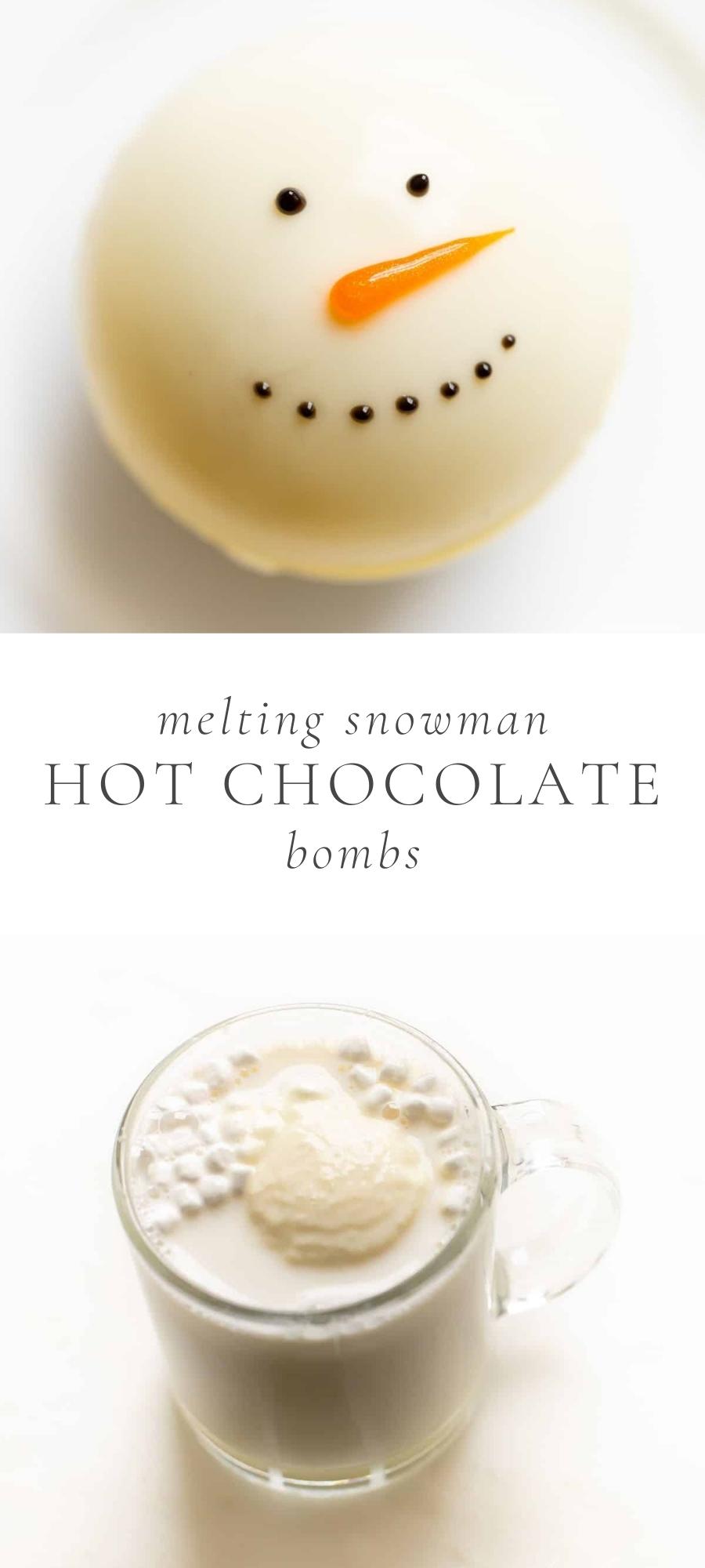 Melting Snowman Hot Chocolate Bomb