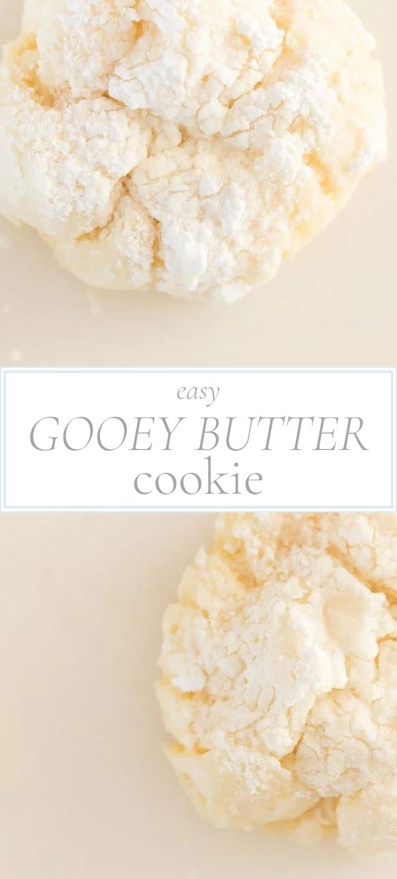 A close up of a gooey butter cookie.