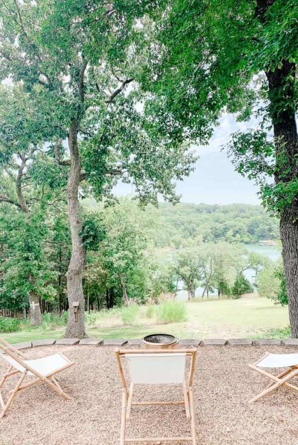 chairs around solo fire pit