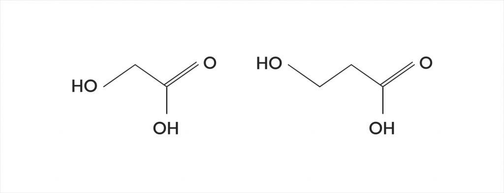 Aha and Bha exfoliants