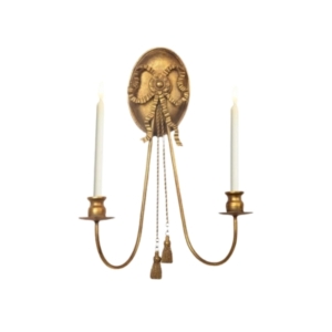 A gold candle holder with two candles is a perfect addition to any tween bedroom.